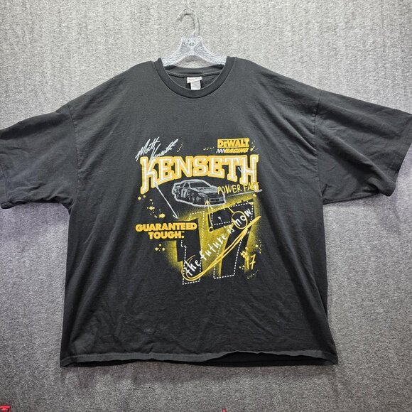 Matt Kenseth Shirt Mens 4XL Black NASCAR Racing DeWALT 17 Graphic Short Sleeve - Picture 1 of 8